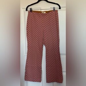 Maeve Rusty Orange/Pink Margot Knit Cropped Pant